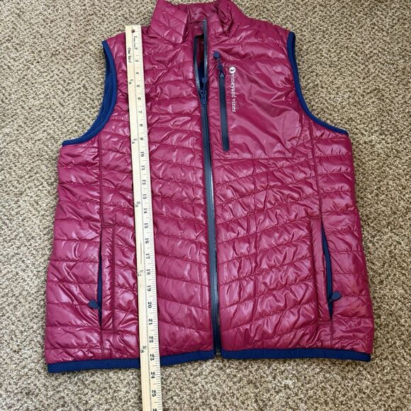 Vineyard Vines Vest Womens S Fuchsia Pink Quilted Packable Performance Fleece - Picture 9 of 10
